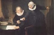 REMBRANDT Harmenszoon van Rijn The Shipbuilder and his Wife (mk25) China oil painting reproduction